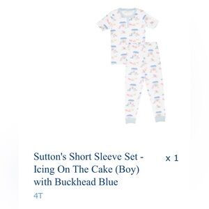 The Beaufort Bonnet Company Boys Short Sleeve PJs Icing on the Cake 4T